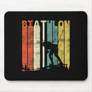 Vintag Biathlon Retro Biathlete 1 Mousepad