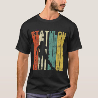 Vintag Biathlon Retro Biathlete Geschenk T-Shirt