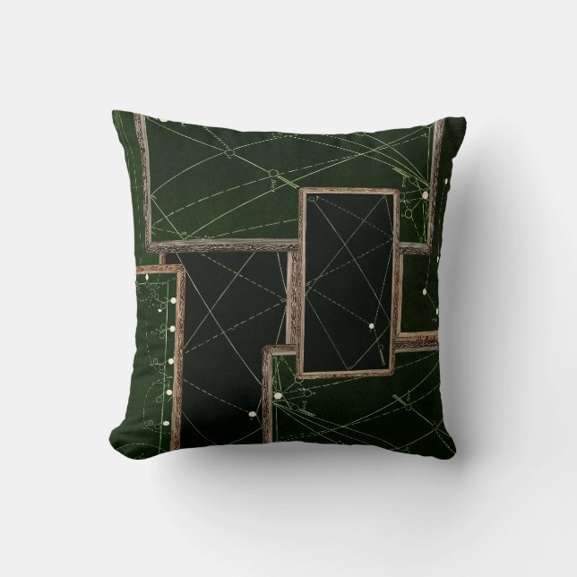 Vintag Billardtisch Billard Tischdecke Art Pool Ha Kissen (Vorderseite)