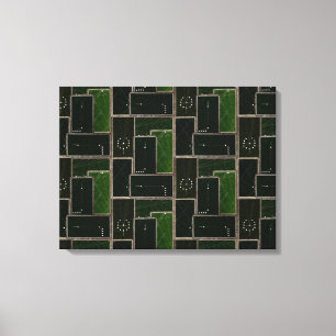 Vintag Billardtisch Billard Tischdecke Art Pool Ha Leinwanddruck