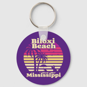 Vintag Biloxi Beach Mississippi Schlüsselanhänger