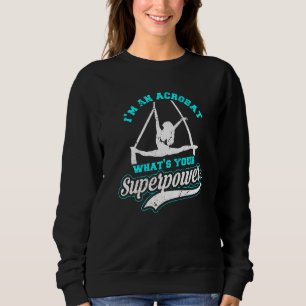 Vintag bin ich Acrobat Cheerleader Acrobat Gymnast Sweatshirt
