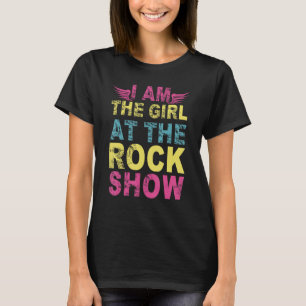 Vintag bin ich das Mädchen bei Rock Show Rock Musi T-Shirt