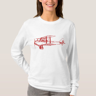 Vintag Biplane - Ruby Red T-Shirt