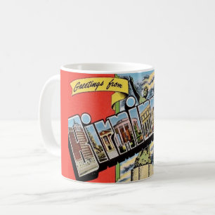Vintag Birmingham AL Grußveranstaltung Tasse