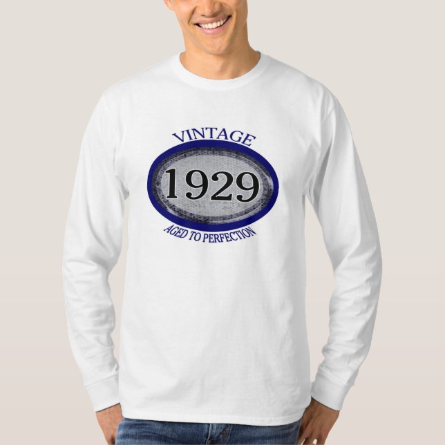 Vintag bis Vollendung des Shirts von 1929 (Vorderseite)