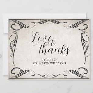 Vintag Black Art Deco Wedding Danke