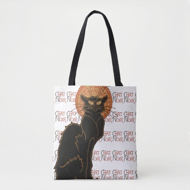 Vintag Black Cat Le Chat Noir Art Nouveau (Vorderseite)