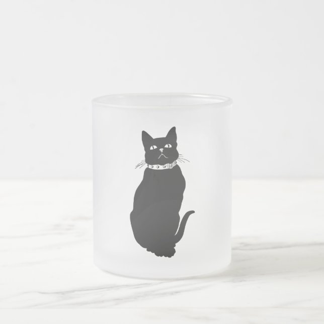 Vintag Black Cat Tasse (Mittel)