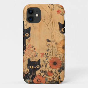 Vintag Black Cat Trio Case-Mate iPhone Hülle