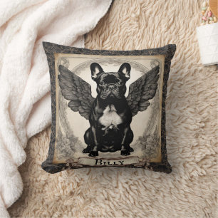 Vintag Black French Bulldog Personalisiert Kissen