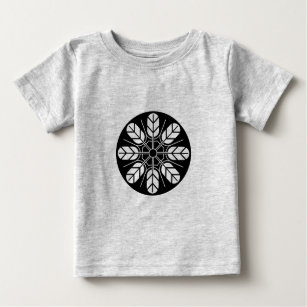 Vintag Black Japan Inoue Mon Orientalische Kunst Baby T-shirt