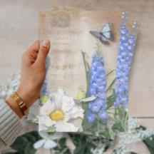 Vintag-Blauer-Weiß-Schmetterling-Dragonfly