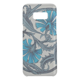 Vintag-blaues antikes Grafikdesign der Blume Get Uncommon Samsung Galaxy S8 Plus Hülle