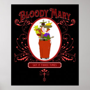 Vintag Bloody Mary, dreimal Poster