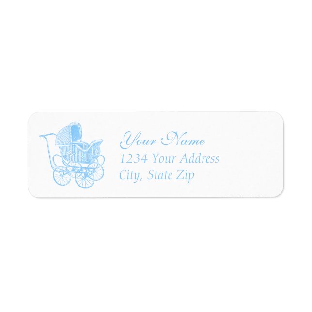 Vintag Blue Baby Carriage (Vorne)