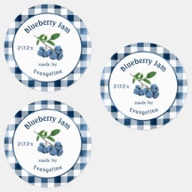 Vintag Blue Blueberry Jam Canning