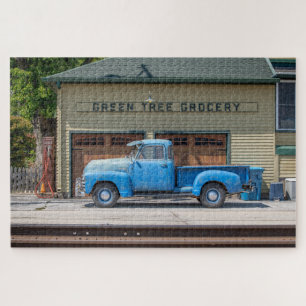 Vintag Blue Chevy Puzzle