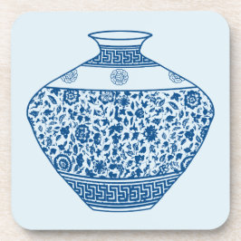 Vintag Blue Chinoiserie Vase Ginger Jar Getränkeuntersetzer