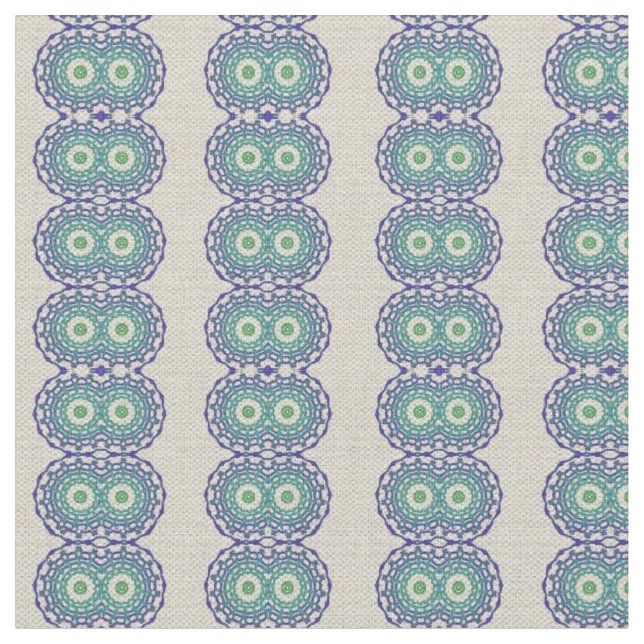 Vintag Blue Dreams Ticking Material Stoff (Nahaufnahme)