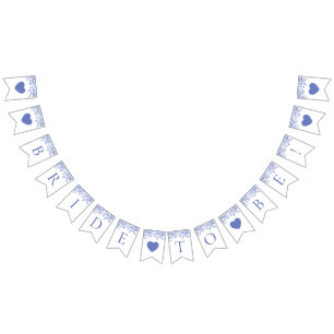 Vintag Blue Floral Bridge zu sein Banner