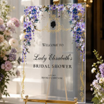 Vintag Blue Florals Bridgerton Brautparty
