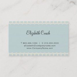 Vintag Blue Gray Visitenkarte