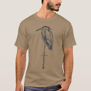 Vintag Blue Heron T - Shirt -