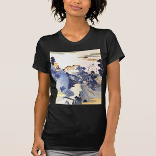 Vintag Blue japan Art T-Shirt