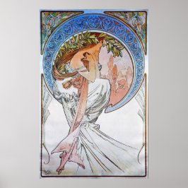 Vintag Blue Moon Goddess Poster