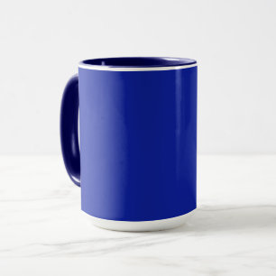 Vintag Blue Solid Color Tasse