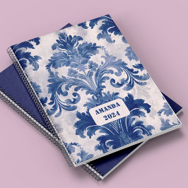 Vintag Blue Toile de jouy monogram Planer