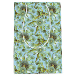 Vintag Blue Wattle und Eucalyptus Mittlere Geschenktüte