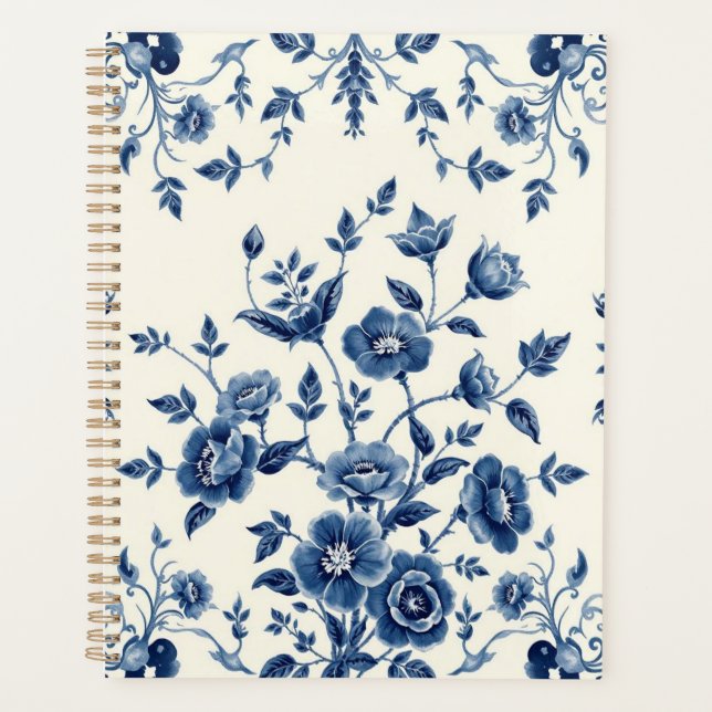 Vintag Blue Willow China Print Planer (Vorderseite)