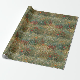 Vintag, blumenreich, Herbsttöne, Feld der Wildblum Geschenkpapier
