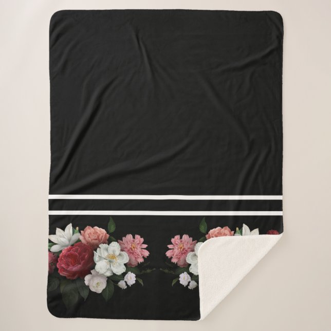 Vintag blumenreich sherpadecke (Vorderseite)