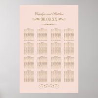 Vintag Blush Antique Geblüht Hochzeitssitze