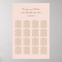 Vintag Blush Antique Geblüht Hochzeitssitze