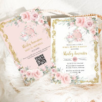 Vintag Blush Pink Blumenkohl Tee Party Brautparty