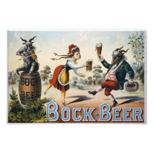 Vintag Bock Beer Fotodruck