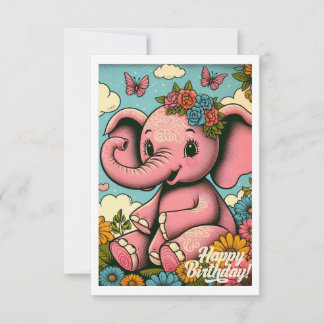 Vintag Boho 1. Geburtstagslephant