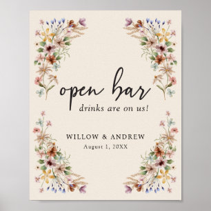 Vintag Boho Bar Poster