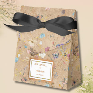 Vintag Boho Butterfly Garden Wedding Geschenkschachtel