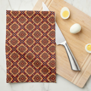 Vintag Boho Floral Pattern Geschirrtuch