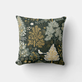 Vintag Boho White Green Gold Weihnachtsbaumen Kissen