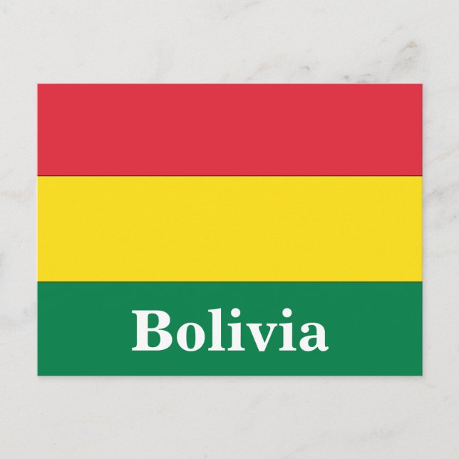 Vintag Bolivien Reisen Tourismus Postkarte (Vorderseite)