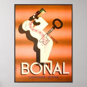 Vintag Bonal Gentiane Quina Poster