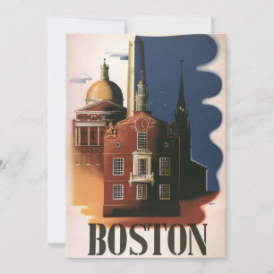 Vintag Boston, Massachusetts Paul Reveres Reise