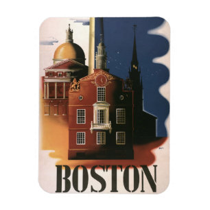 Vintag Boston, Massachusetts Paul Reveres Reise Magnet