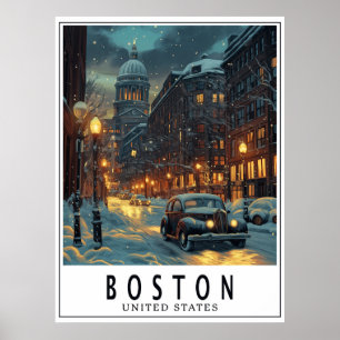 Vintag Boston Poster